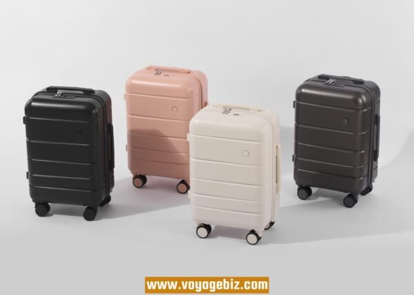 Zipper Luggage Set with TSA Lock, Hook, Silent 360° Spinner Wheels - Available in 14+20/14+20+24+28-inch - Black, White, Grey, Pink  PZHX618 - Image 5