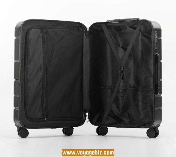Zipper Luggage Set with TSA Lock, Hook, Silent 360° Spinner Wheels - Available in 14+20/14+20+24+28-inch - Black, White, Grey, Pink  PZHX618 - Image 11